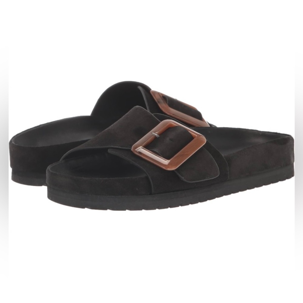 NWOT Vince Grant Buckled Slide Sandals